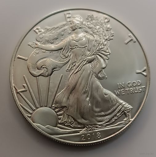 США.1 доллар 2018г.Шагающая Свобода.