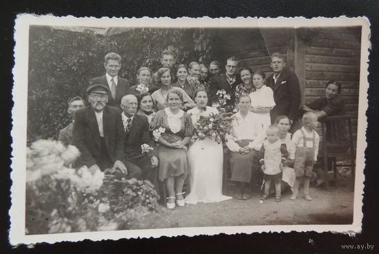 Фото "Деревенская свадьба", 1930- е гг.