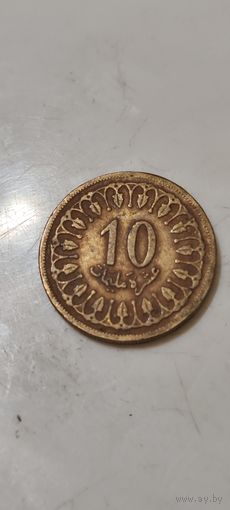 Тунис 10 миллим 1960