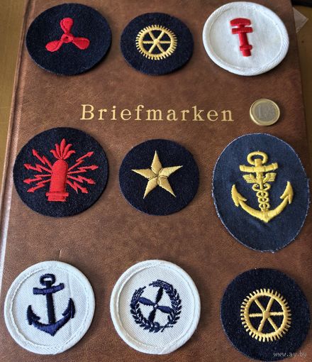 Народная Армия. ВМФ и Пограничники ГДР. Volksarmee, Volksmarine und Grenztruppen der DDR. Нашивки. Оригинал. ЦЕНА ЗА 1 ШТ.