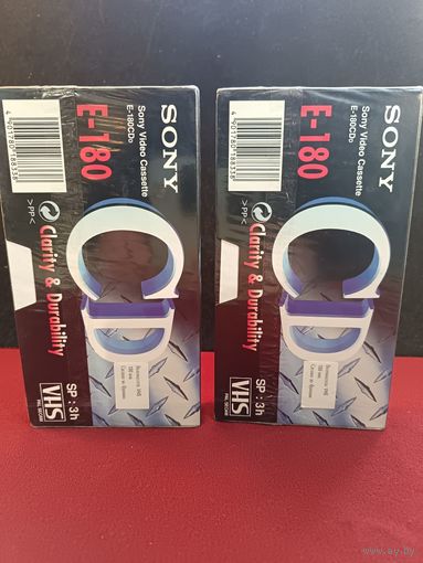 С рубля без мц. 2 видеокассеты Sony. запечатанные