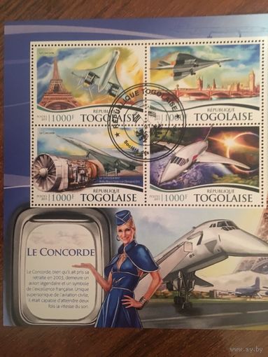 Того 2015. Гражданская авиация. Конкорд. Блок.