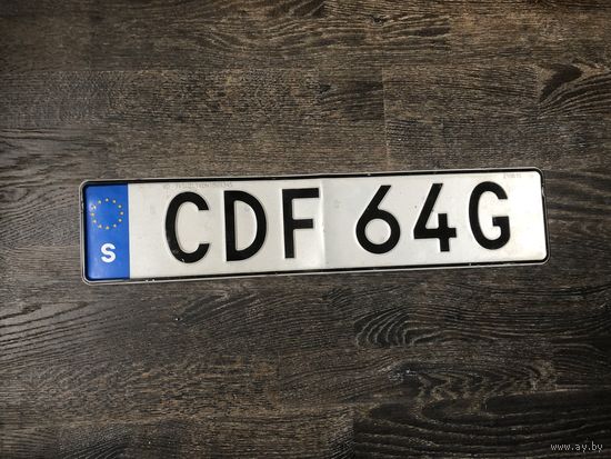 Автомобильный номер для коллекции