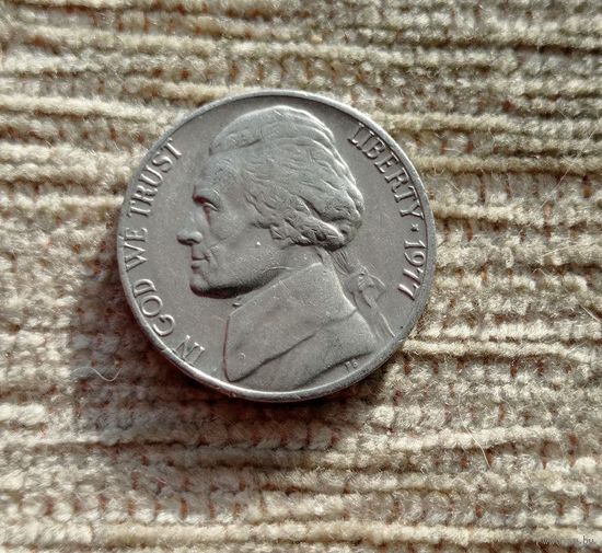 Werty71 США 5 центов 1977 Белый дом Джефферсон