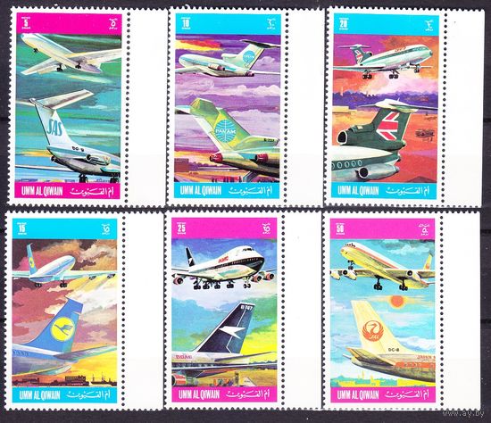 1972 Умм-эль-Кивейн 603-608 Самолеты 11,00 евро