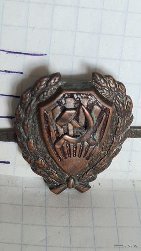С 1 РУБЛЯ ! РЕДКАЯ КОКАРДА ЭМБЛЕМА ЗНАК  ФУРАЖКА  ШАПКА МВД 1930 ГОДЫ СССР