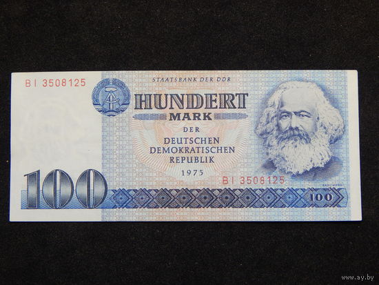 Германия 100 марок 1975 г. AU