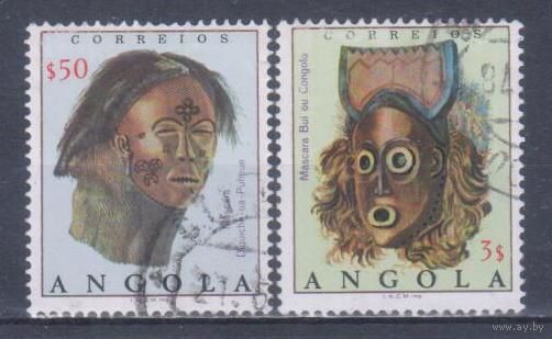 [675] Ангола 1976. Культура Африки.Маски. Гашеная серия.