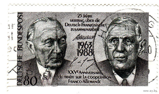 25-я годовщина Германо-французского договора 1988 год