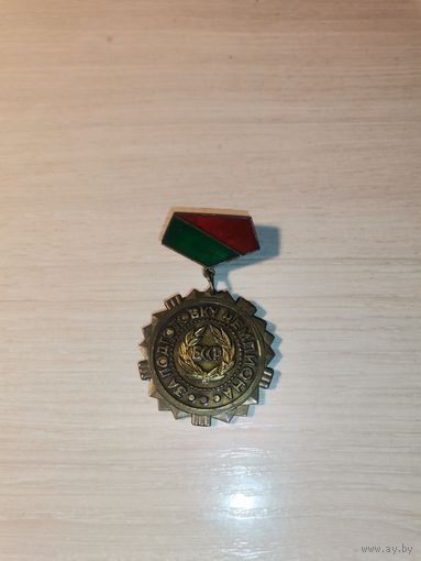 Знак, тяжёлый металл ""За подготовку чемпиона", времён СССР.