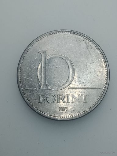 Венгрия 10 форинтов 2014 года .