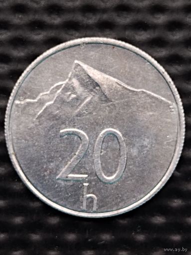 Словакия 20 геллеров 2002г., без мц.