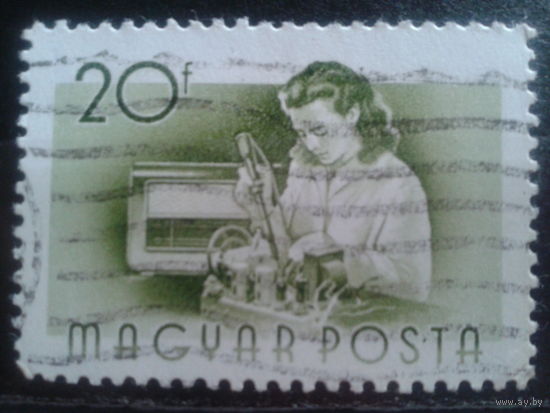 Венгрия 1955 радиомонтажница