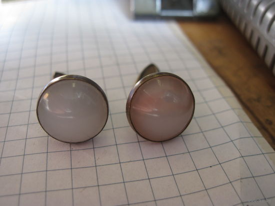 Запонки с натуральными камнями с рубля!