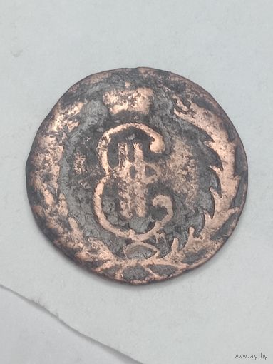 Российская империя Копейка 1768 года . Сибирская . КМ
