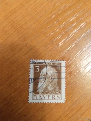 1911 Королевство Бавария 90 лет принцу Леопольду тип 2 (1-12)