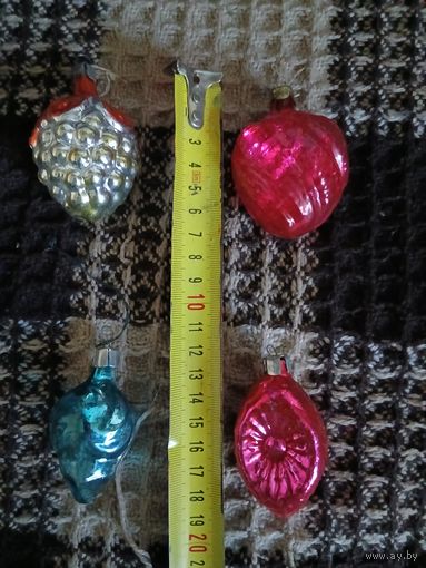 Елочные игрушки СССР. Старт с 2-х рублей. Смотрите другие лоты, много интересного.