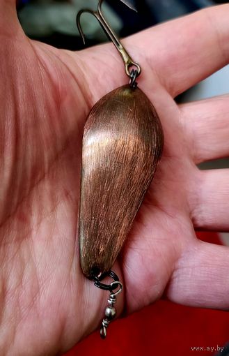 Блесна АТОМ СССР цвет медь