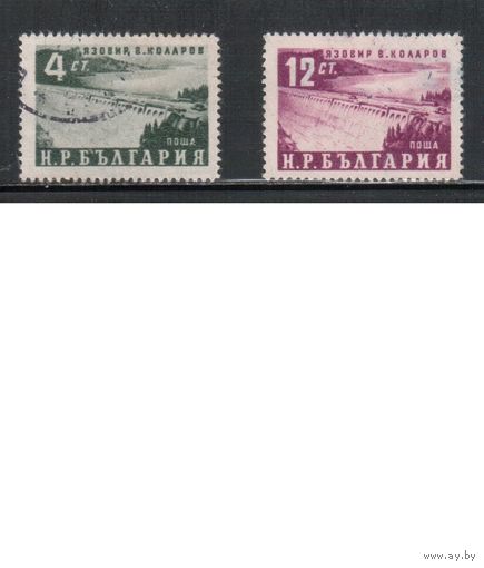 Болгария-1952, (Мих.813-814), гаш.   , Стандарт, Плотина