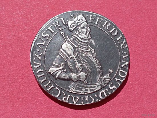 Серебряный талер,графство Тироль,Фердинанд II,австрийские земли.Копия из серебра,соответствие,не Китай.