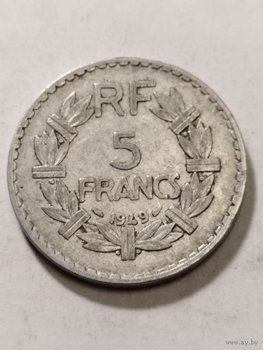 Франция 5 франков 1949