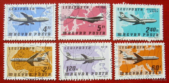 Венгрия. Авиация. ( 6 марок ) 1977 года. 11-9.
