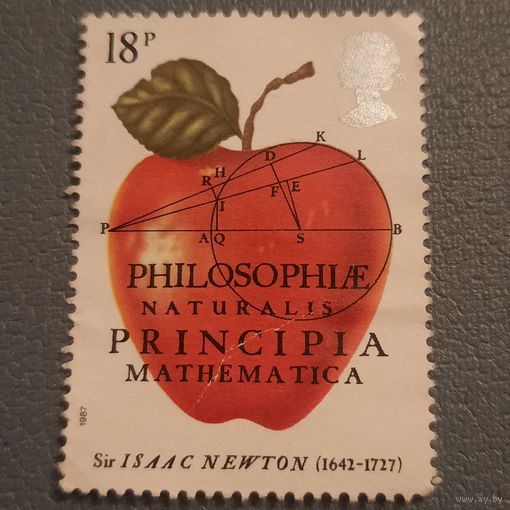 Великобритания 1987. Достижения Исаака Ньютона 1642-1727