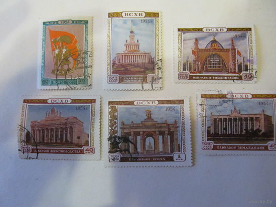 СССР. 1954. Всесоюзная сельхозвыставка . Серия 6 м.