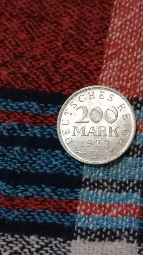 Германия 200 марок 1923 D
