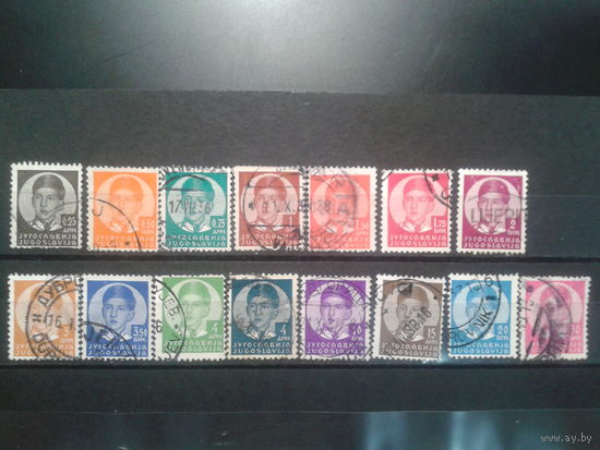 Югославия, 1935. Стандарт, король Петр II, полная серия