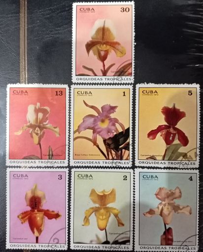 Куба 1972. Флора. Орхидеи. Полная серия