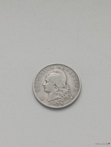 АРГЕНТИНА 20 сентаво 1924 год