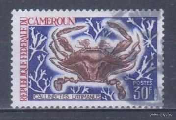 [634] Камерун 1968. Морская фауна.Краб. Гашеная марка.