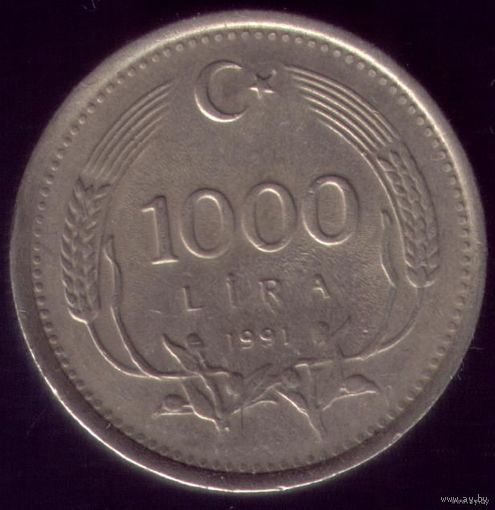 1000 Лир 1991 год Турция