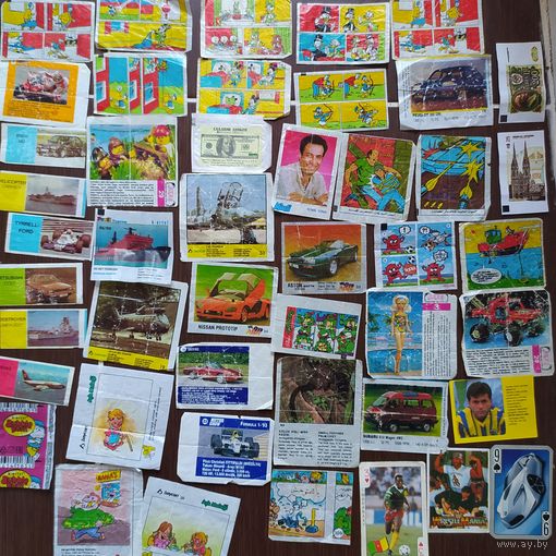 Вкладыши от жвачек