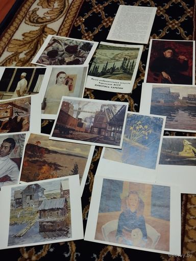 Открытки СССР Музей карельской АССР 1977 год