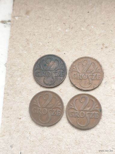 Польша 2 гроша 1937 г. Хорошие!!! Цена за 1 шт. Смотрите описание лота.