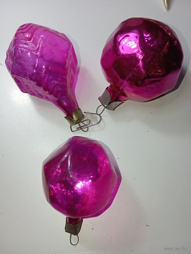 Ёлочные игрушки -  Кристаллы , СССР .