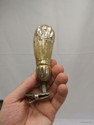 Елочная игрушка СССР . Сноп пшеницы . Культигрушка