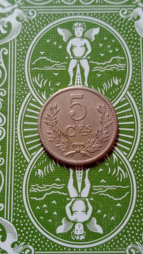 Люксембург 5 сантимов 1924