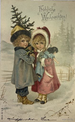 Открытка с Рождеством 1902 года