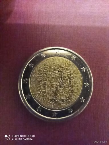 2 евро 2017, Финляндия, 100 летние независимости