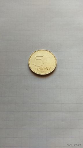 5 форинтов 2010 г. Венгрия.