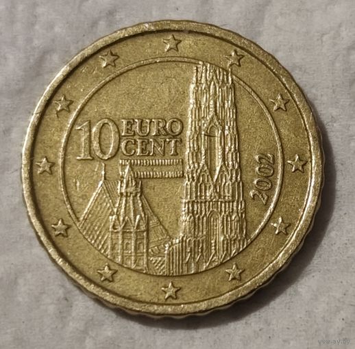 Австрия 10 евроцентов, 2002 (14-18-13)