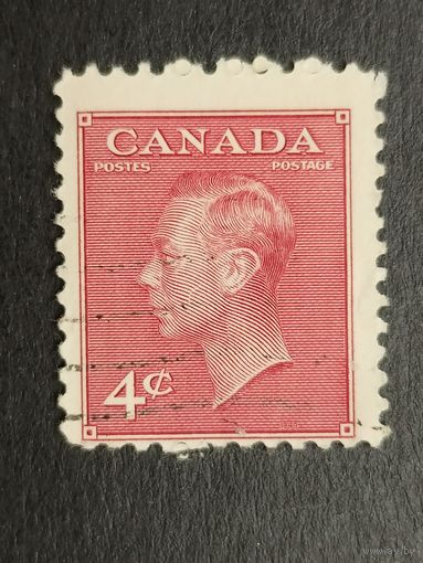 Канада 1949-1951. Король Георг VI - Надпись: POSTES POSTAGE