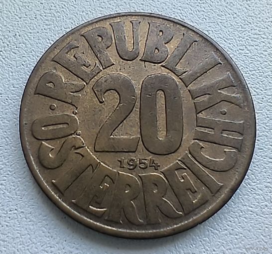Австрия 20 Грошей, 1954  5-5-13