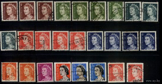 Австралия - 1966 [стандарт 26 марок] Гашеная (AU08)