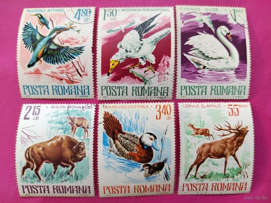 Румыния. Фауна. ( 6 марок ) 1977 года. 3-4.