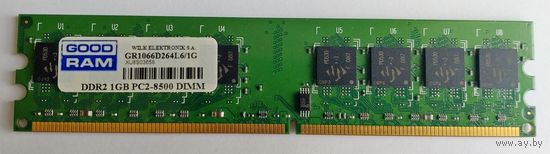 Память Goodram 1 GB PC2-8500 DDR2 1066 МГц DIMM