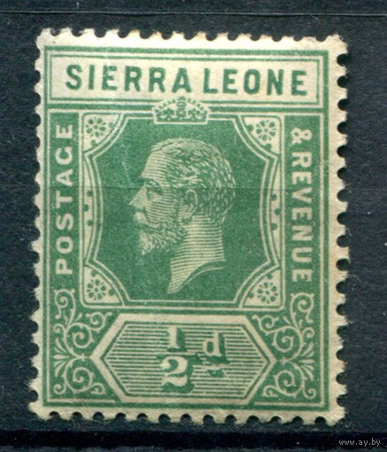 Британские колонии - Сьерра-Леоне - 1912г. - король Георг V, 1/2 P - 1 марка - MH [Mi 81]. #4-B5-130-A-1